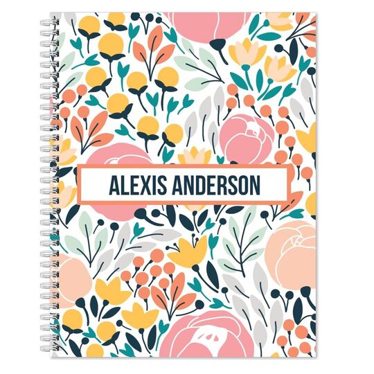 Floral Spiral Notebook